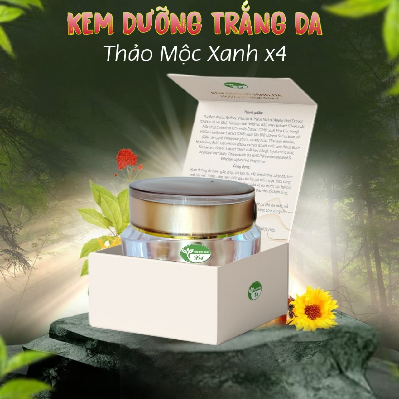 Kem Dưỡng Sang Da Ngừa Lão Hoá 3In1