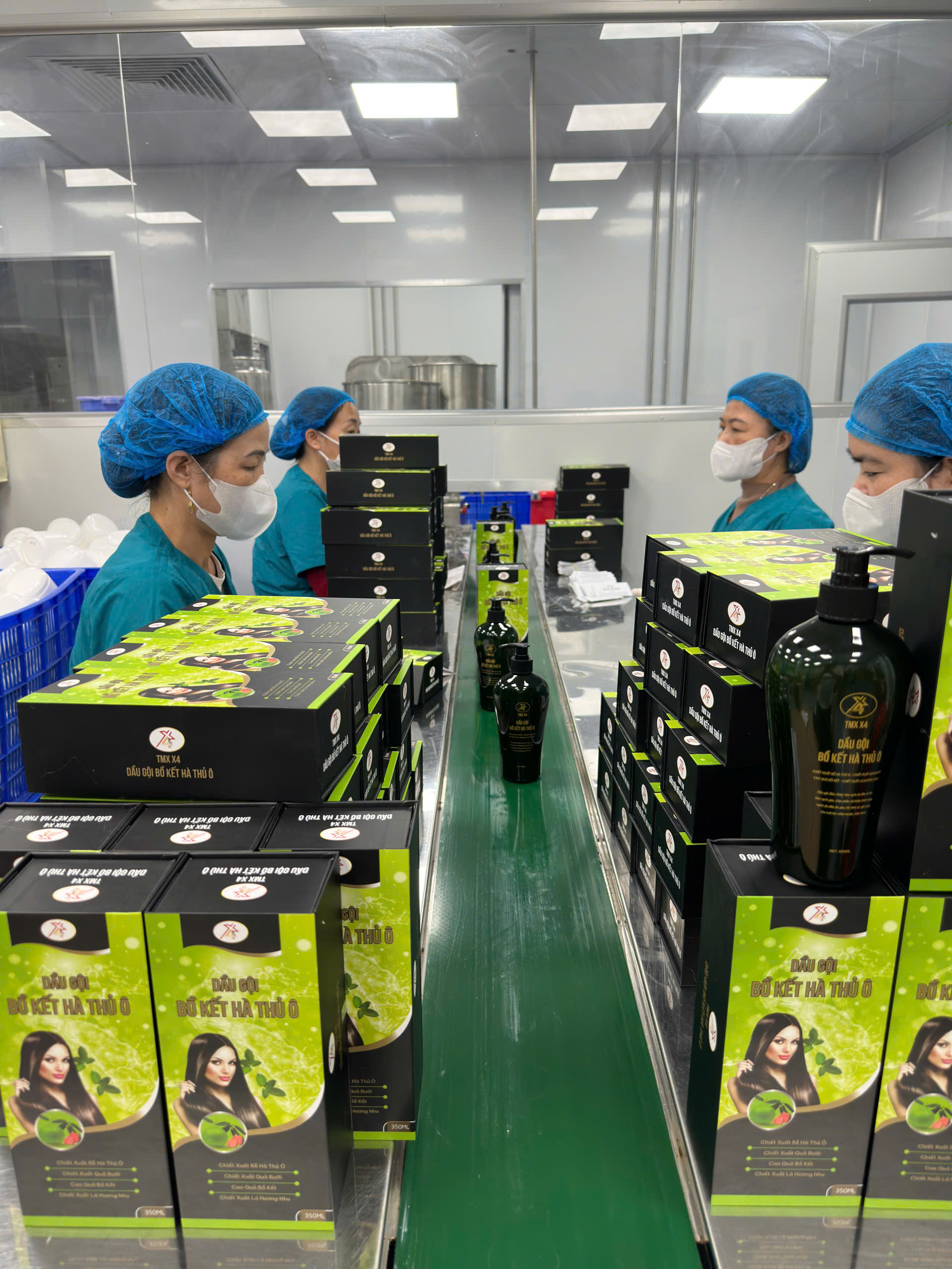 Dầu Gội Thảo Mộc Xanh X4 350Ml - Ảnh 3