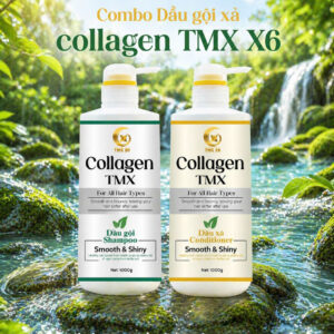 combo gội xả collagen tmx x6